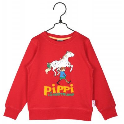 Pippi Långstrump Collegetröja (Röd)
