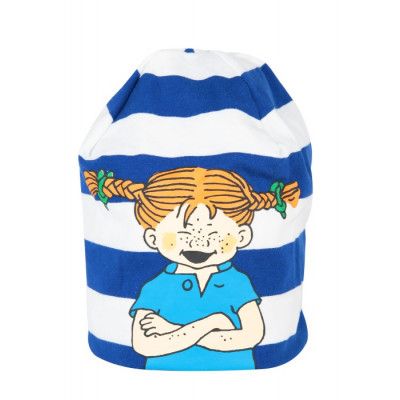 Pippi Långstrump Glädje Mössa (Blå Vit)