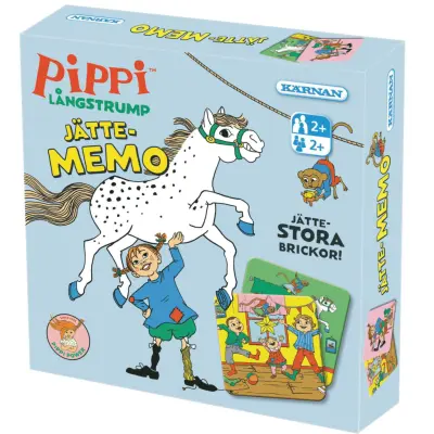 Pippi Långstrump Jättememo - Pippi -  Leksaksaffären