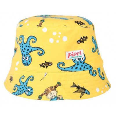 Pippi Långstrump Octopus Solhatt Gul