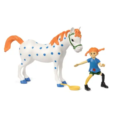 Pippi Långstrump - Pippi&Lilla Gubben Figurset - Pippi -  Leksaksaffären