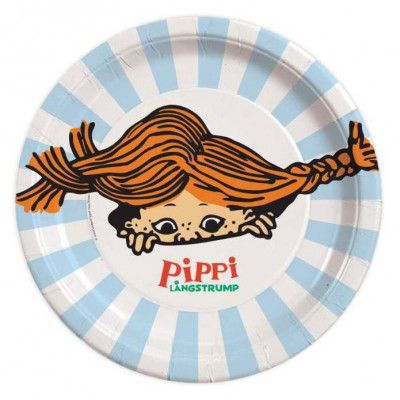 Pippi Långstrump Papptallrikar 8-pack