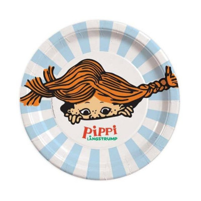 Party Tajm Pippi Långstrump, Tallrikar 8 st