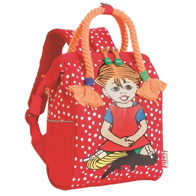 Libro Fashion Pippi Långstrump, Ryggsäck med flätor retro röd