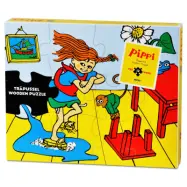 Pippi Träpussel 12 bitar - Pippi -  Leksaksaffären