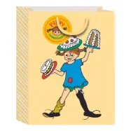 Presentpåse Pippi Långstrump Mellan - Gul