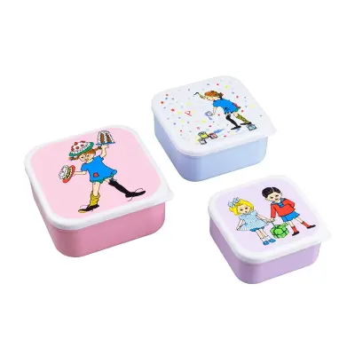 Rätt Start snackbox 3-pack, Pippi födelsedag