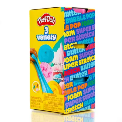 Play-Doh 3 sorters lera Carnival - Play-Doh -  Leksaksaffären