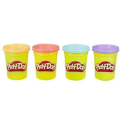 Play-Doh 4-pack lera (varierande färger) - Play-Doh -  Leksaksaffären
