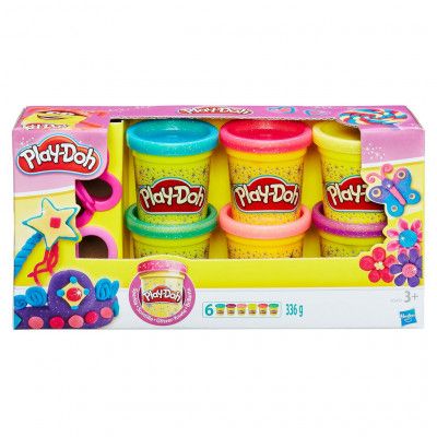 Play Doh 6-Pack Glitter