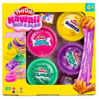 Play-Doh Kawaii Mix&Play 4-pack - Play-Doh -  Leksaksaffären