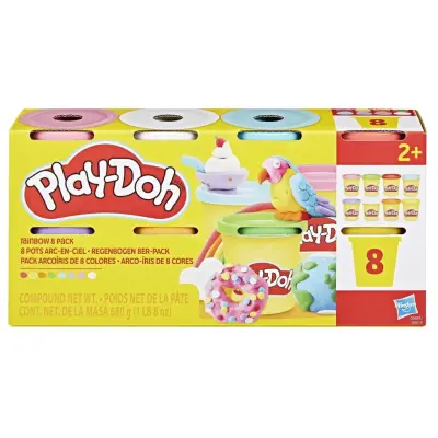 Play-Doh Rainbow 8-pack - Play-Doh -  Leksaksaffären