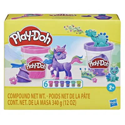 Play-Doh Sparkle Lera 6-pack - Play-Doh -  Leksaksaffären