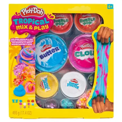Play-Doh Tropical Mix&Play 6-pack - Play-Doh -  Leksaksaffären