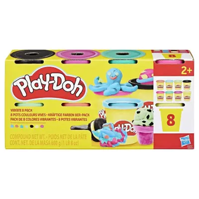 Play-Doh Vibrant 8-pack - Play-Doh -  Leksaksaffären