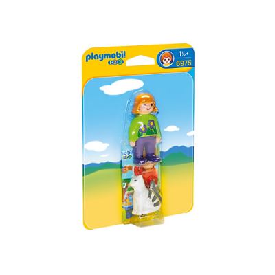 Playmobil 1.2.3 6975, Kvinna med katt