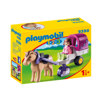 Playmobil, 1.2.3 - Hästvagn