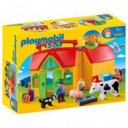 Playmobil 1.2.3 - Mobil bondgård med djur 6962