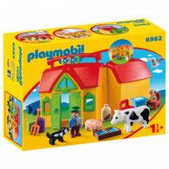 Playmobil 1.2.3 Mobil bondgård med djur 6962