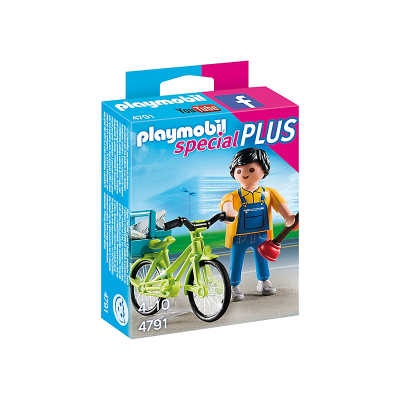 Playmobil 4791, Vaktmästare med cykel