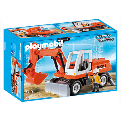 Playmobil City Action 6860, Skovelgrävmaskin med justerbart blad