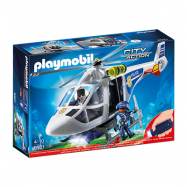 Playmobil, City Action - Polishelikopter med LED-sökljus