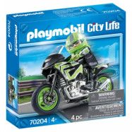 Playmobil City Life Motorcykel med förare 70204