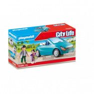 Playmobil City Life Pappa och barn med en cabriolet 70285