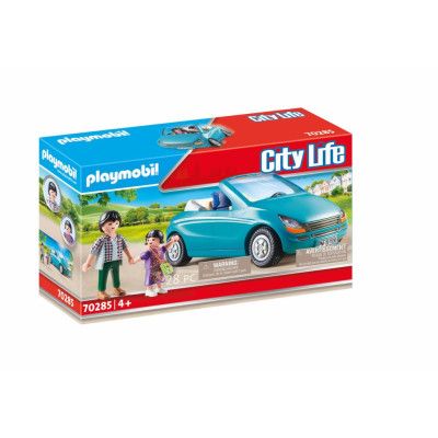 Playmobil City Life Pappa och barn med en cabriolet 70285