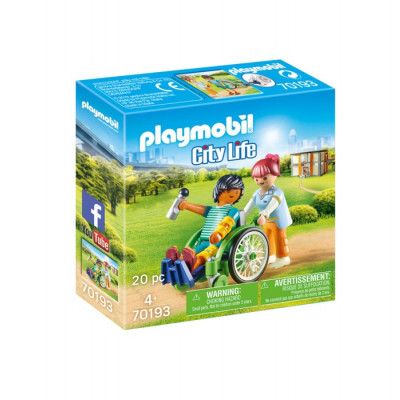 Playmobil City Life 70193 Rullstolsburen patient