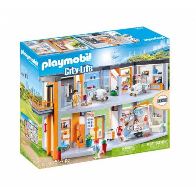 Playmobil City life Stort sjukhus med möbler 70190