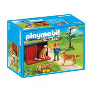 Playmobil, Country - Golden Retriever med valp