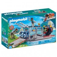 Playmobil Dinos - Propellerbåt med dinosauriebur 9433