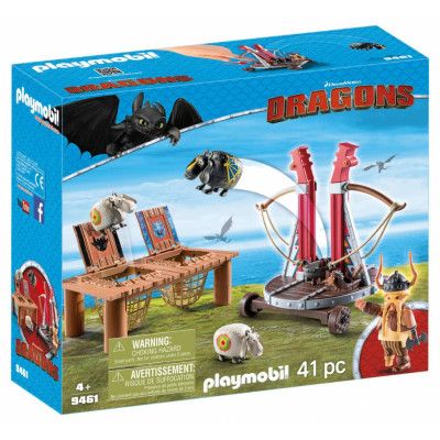 Playmobil Dragons Gape Rapkäft med fårsele 9461