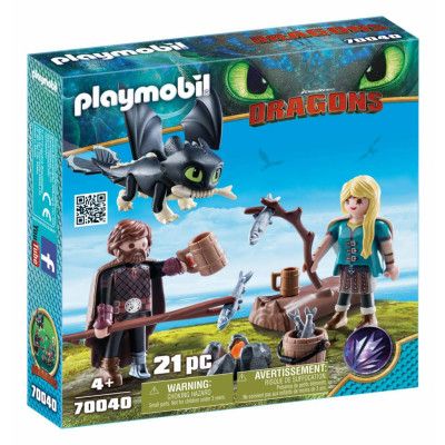 Playmobil Dragons Hicke och Astrid med drakunge 70040