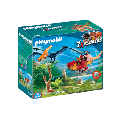 Playmobil, Explorers - Helikopter med pterodaktyl