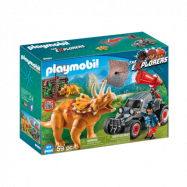 Playmobil, Explorers - Jeep med triceratops