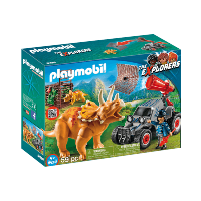 Playmobil, Explorers - Jeep med triceratops