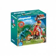 Playmobil, Explorers - Motocrosscykel med raptor