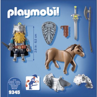 Playmobil Knights - Dvärg med stridshäst 9345