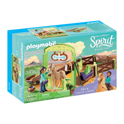 Playmobil, Spirit - Hästbox ”Pru och Chica Linda”