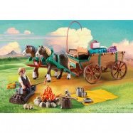 Playmobil Spirit - Luckys pappa och vagn 9477
