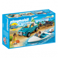 Playmobil, Family Fun - Cabriolet med motorbåt med undervattenmotor