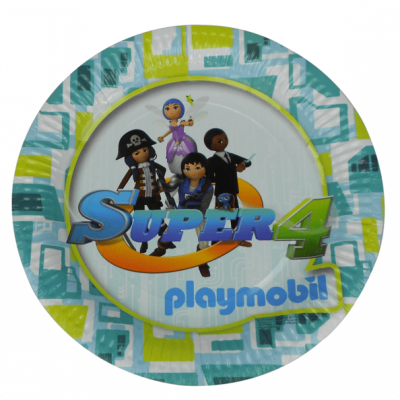 Playmobil Super4 tallrikar 6-pack