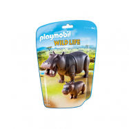 Playmobil, Wild Life - Flodhäst med barn