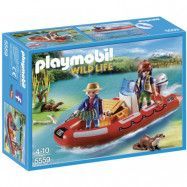 Playmobil Wild Life, Gummibåt med tjuvfiskare