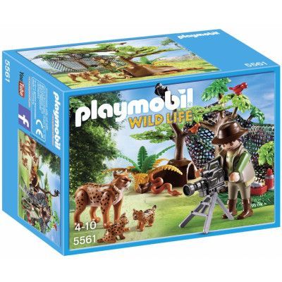 Playmobil Wild Life, Lodjursfamilj med kameraman