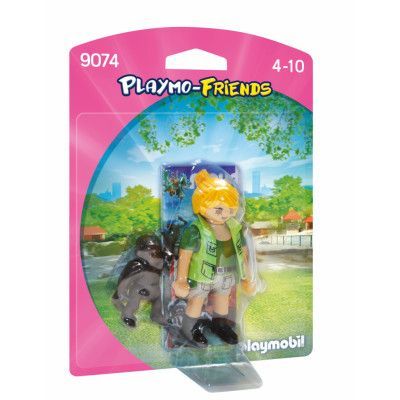 Playmobil Zoo 9074, Djurskötare med gorillababy