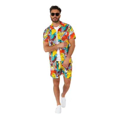 OppoSuits Pika Pikachu Shorts Kostym - Medium