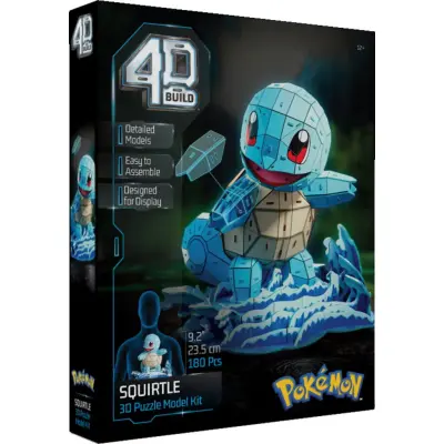 Pokemon 4D Build Pussel Squirtle - Pokemon -  Leksaksaffären